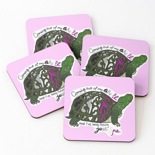 Item preview, Pride Turtle (Asexual) designed and sold by Art by Jessica Beroldi.