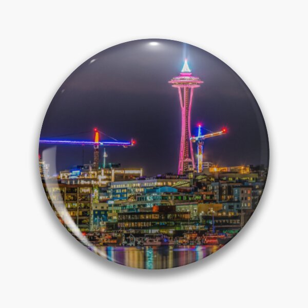 Item preview, space needle color designed and sold by DonyTees.