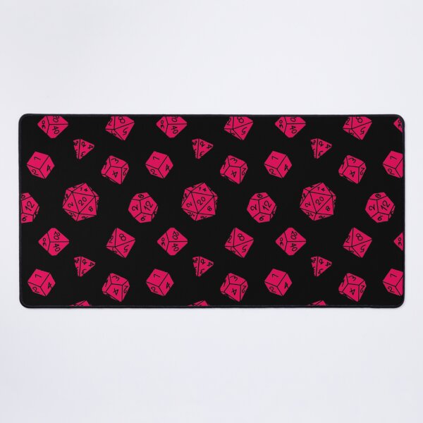 Item preview, Magenta DND TTRPG Dice Repeating Pattern designed and sold by ReverieFab.