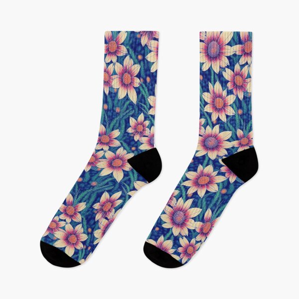 Item preview, Summer Flowers Punk Pointillism 1 designed and sold by PinetumDesigns.