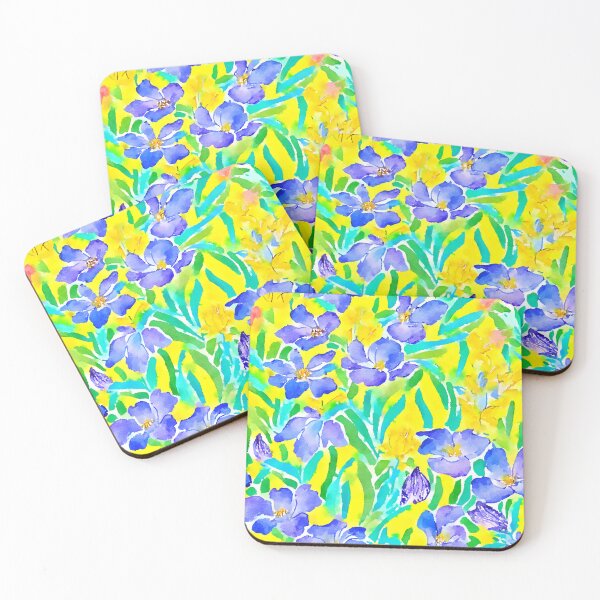 Item preview, Field of wild irises watercolor  designed and sold by SophieClimaArt.