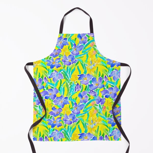 Item preview, Field of wild irises watercolor designed and sold by SophieClimaArt.