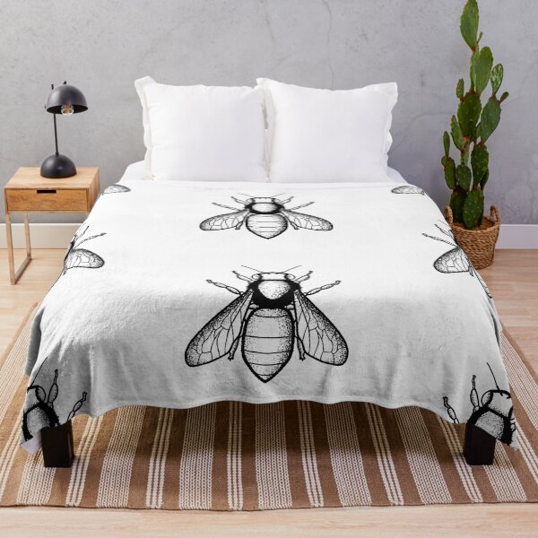 Item preview, Bee Vintage Grunge Illustrated Black and White designed and sold by Cayden Colias.