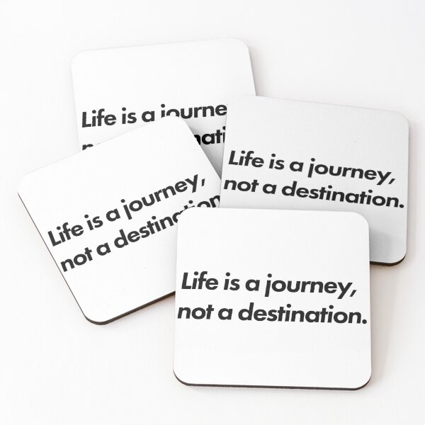Item preview, Life is a Journey, not a destination - Sad quotes about life - Motivational and inspirational sticker with positive quotes designed and sold by Skanz.