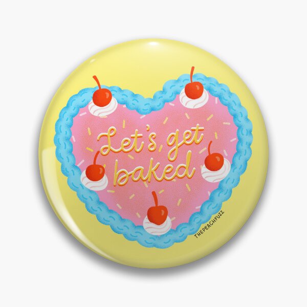 Item preview, Let's Get Baked Heart Cake - The Peach Fuzz designed and sold by Elizabeth Hudy.