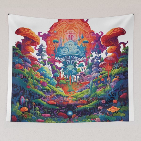 Item preview, Toxic Happiness | Mystical Mushroom Metropolis | Fungi Fantasy Realm designed and sold by mindexploration.
