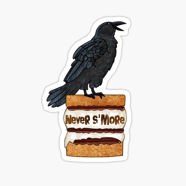 Item preview, Never S'more quoth the raven. designed and sold by TalesTheCreepy.