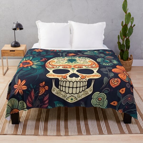Item preview, Day of the Dead: Funny Cartoon Skeleton Pattern Art designed and sold by Pexelpanoramas.