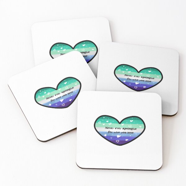 Item preview, Gay pride(love who you love) WITH HEARTS  designed and sold by OneDrawingGirl.