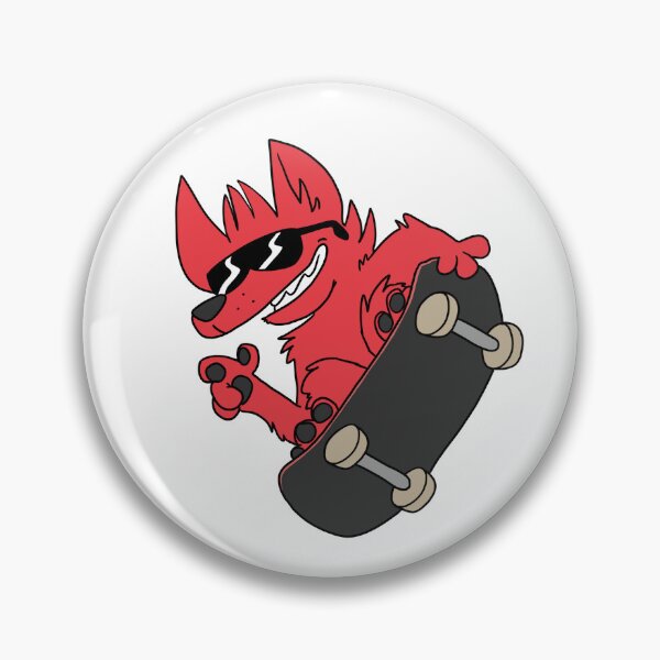 Item preview, Red Skateboarding toon dog character! designed and sold by CattleChoir.