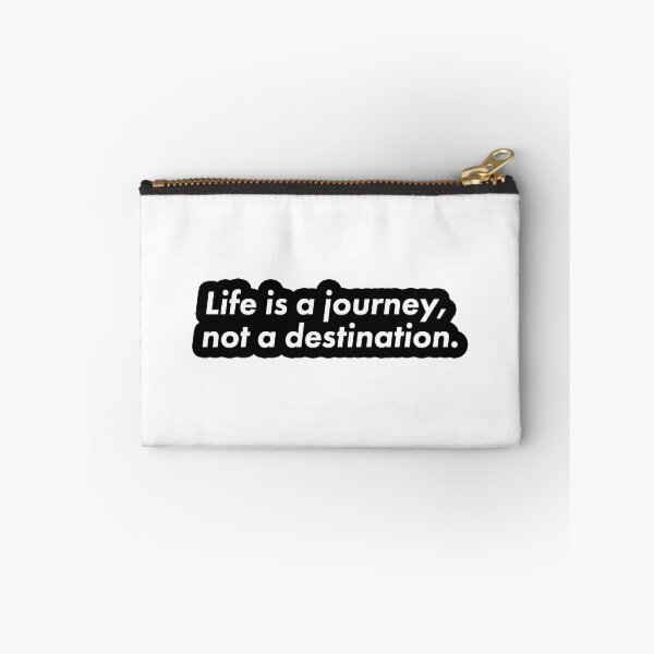 Item preview, Life is a Journey, not a destination - Sad quotes about life - Motivational and inspirational sticker with positive quotes designed and sold by Skanz.