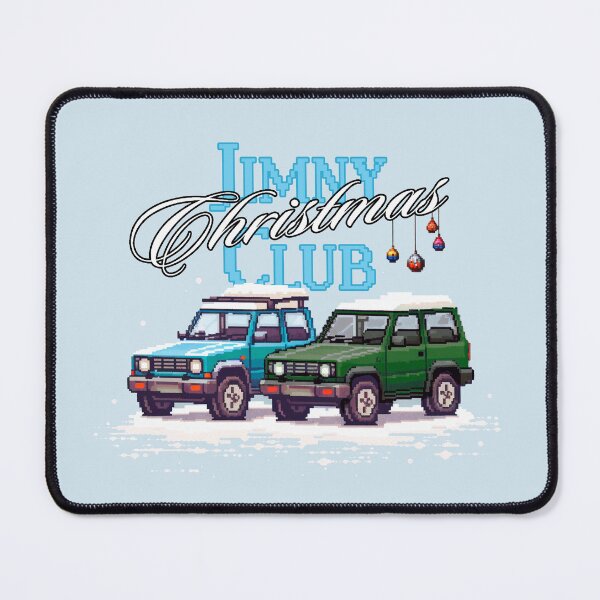 Item preview, Jimny Christmas Club Pixel Art Blue and Jungle Green designed and sold by stoicjimny.