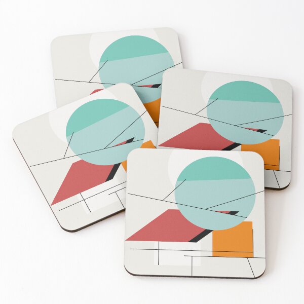 Item preview, Bauhaus circles and lines 003 designed and sold by KMA Home Design.