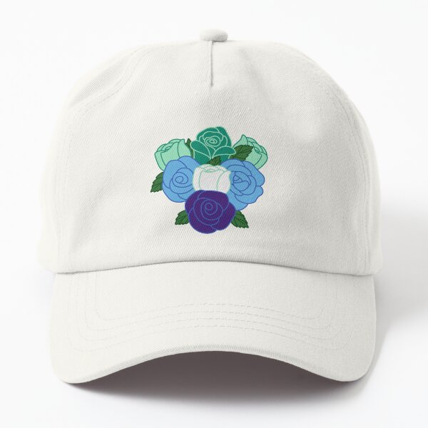 Subtle Gay Male Pride Roses Dad Hat