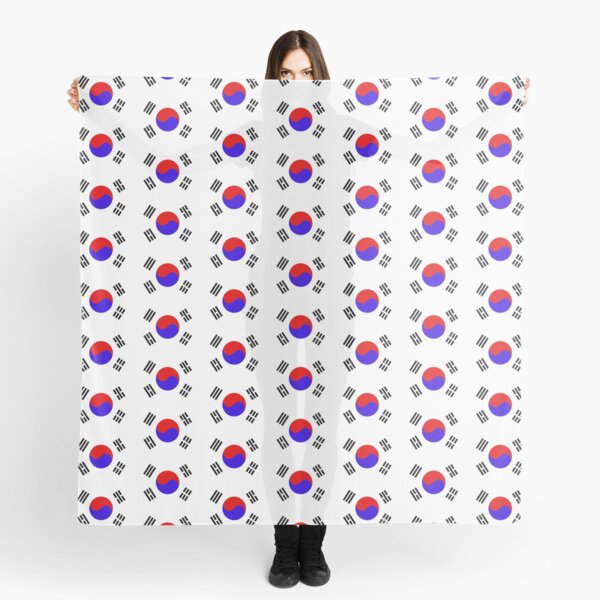 South Korean Flags Scarf