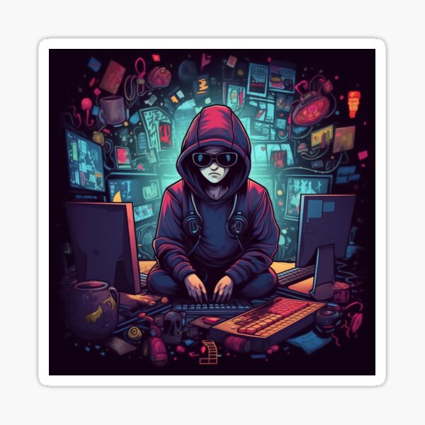 Computer kiddo Sticker