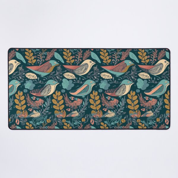 Item preview, Teal and Coral Finches designed and sold by Monochrome-Dog.