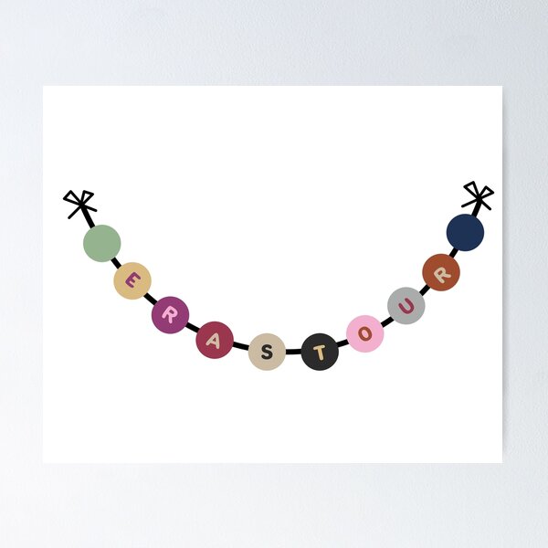 eras friendship bracelet Poster for Sale by shirasilver