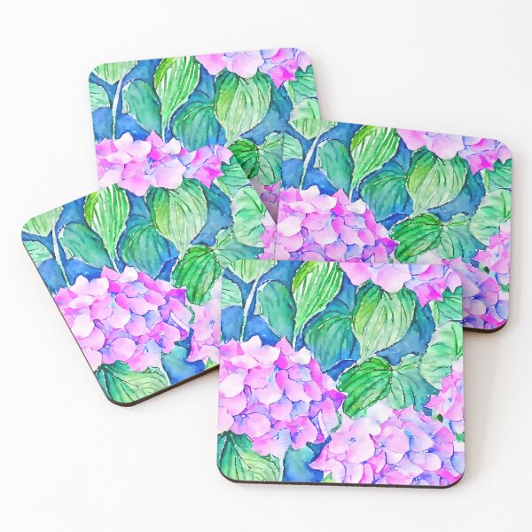 Item preview, Hydrangea flowers watercolor designed and sold by SophieClimaArt.