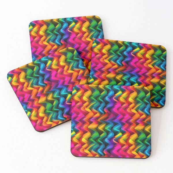 Item preview, Rainbow Zigzags designed and sold by LukomiArt.