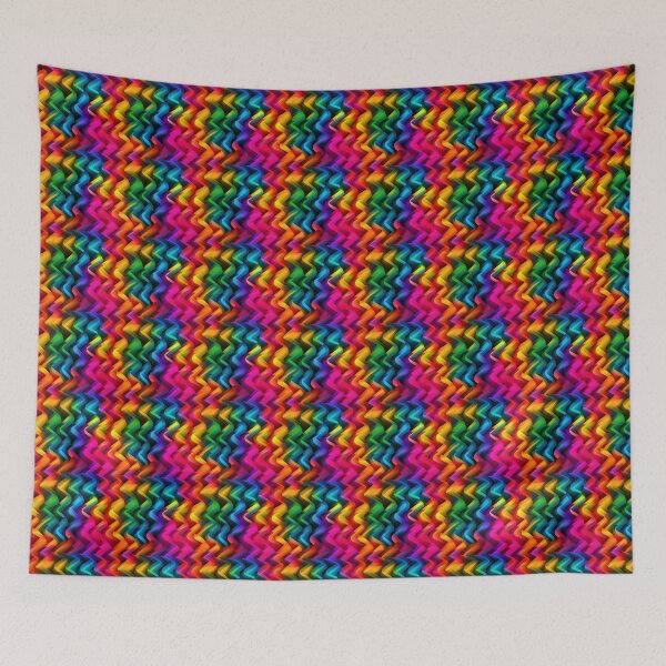 Item preview, Rainbow Zigzags designed and sold by LukomiArt.