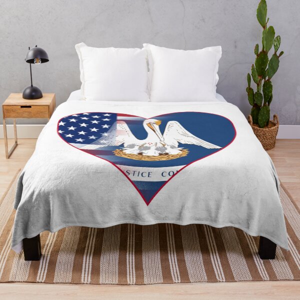 Item preview, State of Louisiana Flag and American Flag Fusion Design designed and sold by Gsallicat.