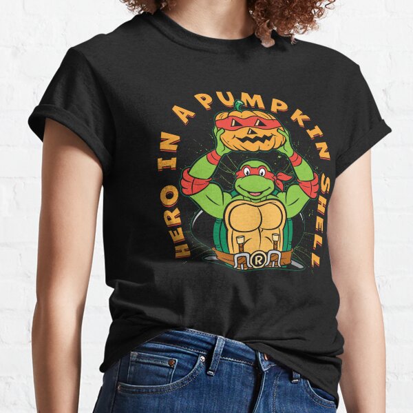 Teenage Mutant Ninja Turtles Halloween Raphael Pumpkin Shell Shirt