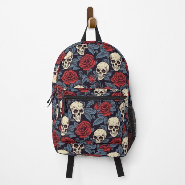Artikelvorschau, Red Roses and Skulls Pattern entworfen und verkauft von Christy Wyatt.