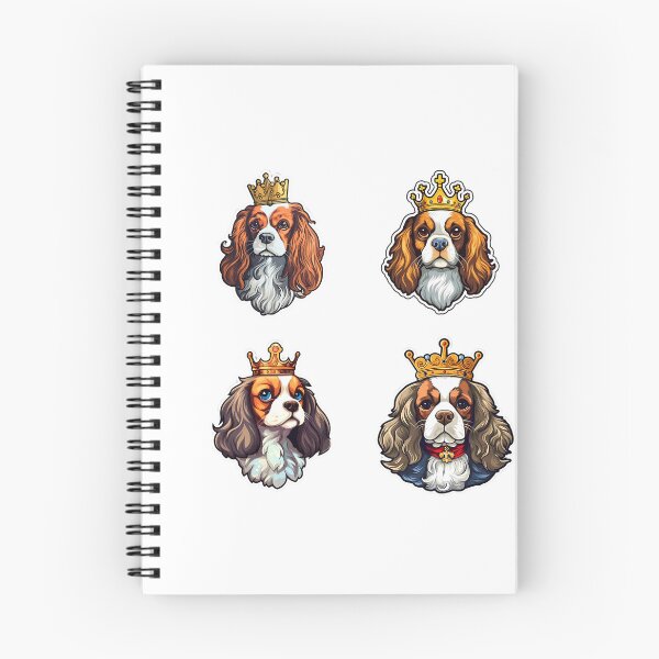 Item preview, Funny Cavalier King Charles Spaniel Stickers pack designed and sold by AdiRemba.