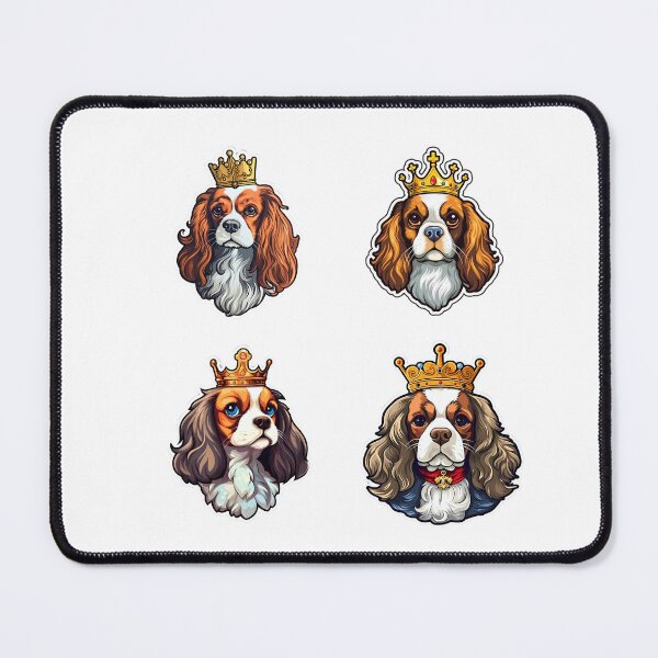 Item preview, Funny Cavalier King Charles Spaniel Stickers pack designed and sold by AdiRemba.