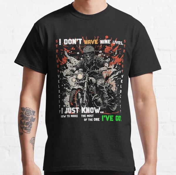 Trendy Biker Design Classic T-Shirt
