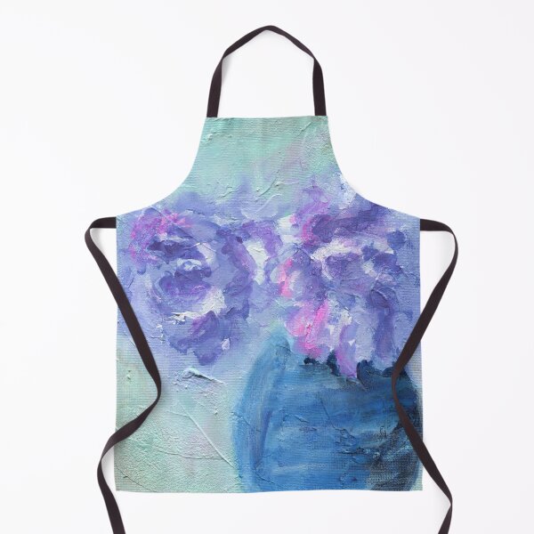 Item preview, Purple roses in a blue vase acrylic painting designed and sold by AnissaF.