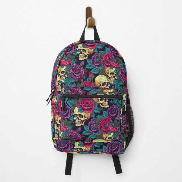 Item preview, Vivid Roses and Skulls Pattern designed and sold by Christy Wyatt.