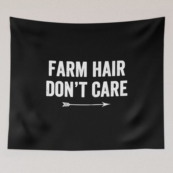 Item preview, Farm Hair Don't Care - funny farm girl designed and sold by Captain Mood.