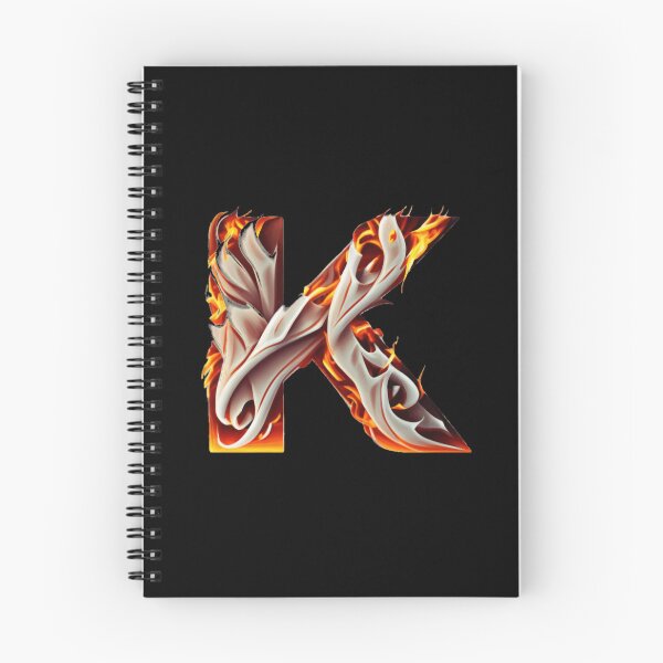 Item preview, Letter < K > Fire Style designed and sold by ImgByLili.