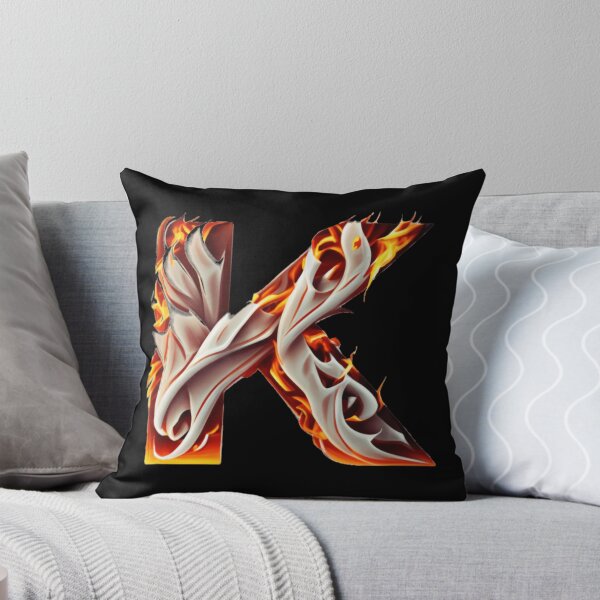 Item preview, Letter < K > Fire Style designed and sold by ImgByLili.