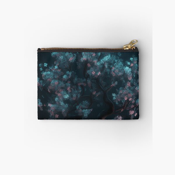 Item preview, Tree blossoms floating free stock illustrations, in the style of benoit b. mandelbrot, glowing neon, dark cyan, uhd image, naoto hattori, delicate flowers, highly detailed figures designed and sold by aiphotosart.