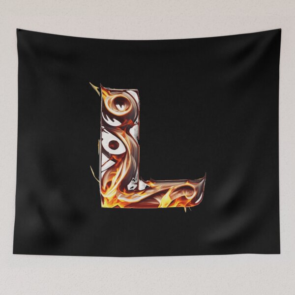 Item preview, Letter < L > Fire Style designed and sold by ImgByLili.