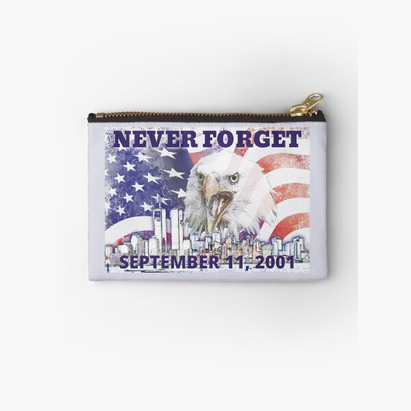 Item preview, Never Forget 9 / 11 with image of the Twin Towers, an Eagle and American Flag designed and sold by AmericaFreedom.