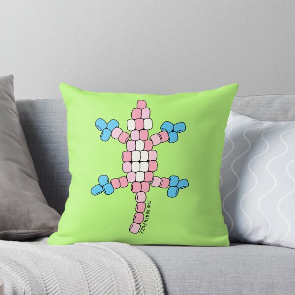 Item preview, Bead Lizard - Trans Flag - The Peach Fuzz designed and sold by Elizabeth Hudy.