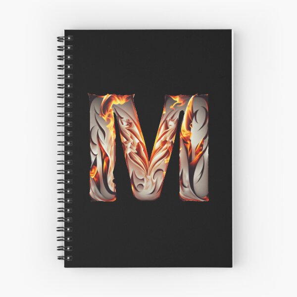 Item preview, Letter < M > Fire Style designed and sold by ImgByLili.