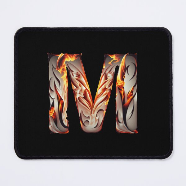 Item preview, Letter < M > Fire Style designed and sold by ImgByLili.