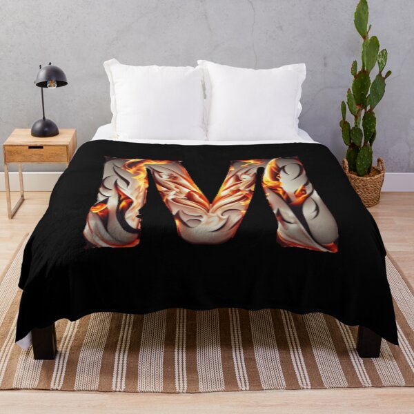 Item preview, Letter < M > Fire Style designed and sold by ImgByLili.