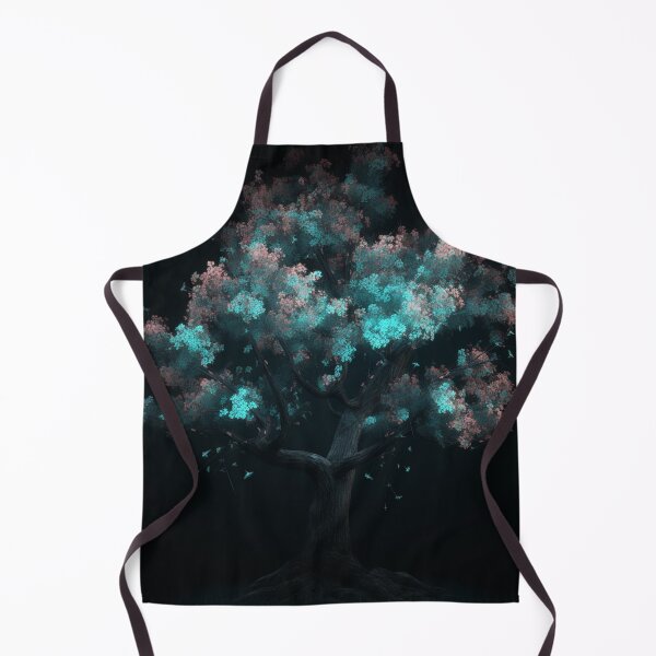 Item preview, Tree blossoms floating free stock illustrations, in the style of benoit b. mandelbrot, glowing neon, dark cyan, uhd image, naoto hattori, delicate flowers, highly detailed figures designed and sold by aiphotosart.
