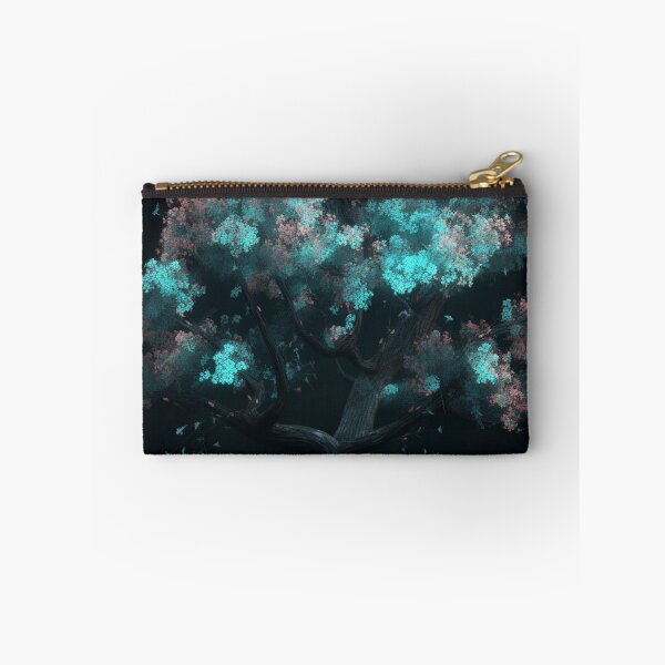 Item preview, Tree blossoms floating free stock illustrations, in the style of benoit b. mandelbrot, glowing neon, dark cyan, uhd image, naoto hattori, delicate flowers, highly detailed figures designed and sold by aiphotosart.