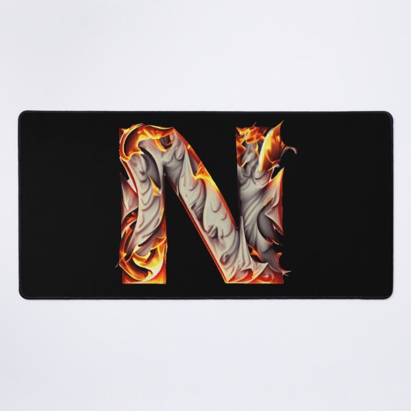Item preview, Letter < N > Fire Style designed and sold by ImgByLili.