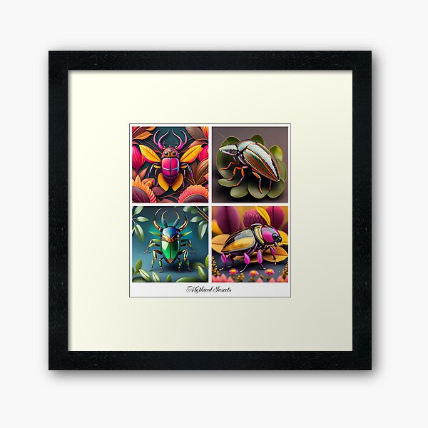 Item preview, Large Mythical Insects Poster designed and sold by ArtShare.