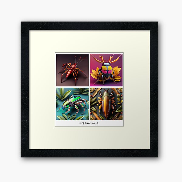 Item preview, Large Mythical Insects Poster designed and sold by ArtShare.