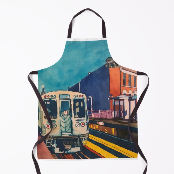Item preview, L - Blue Line - Chicago CTA designed and sold by alchemyopolis.