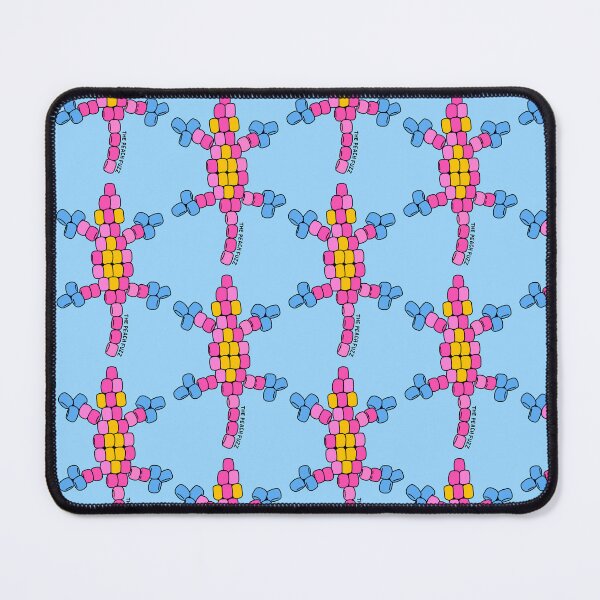 Item preview, Bead Lizard - Pansexual Flag - The Peach Fuzz designed and sold by Elizabeth Hudy.
